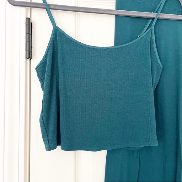 Victorias Secret XS teal green y2k lounge set / pj set - Picture 4 of 8